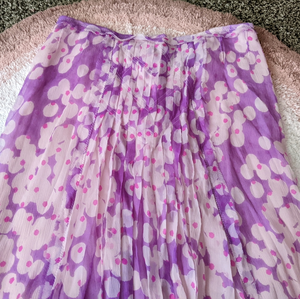 Philippe Adec Paris silk chiffon skirt 6